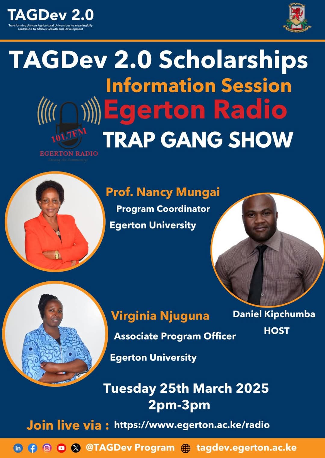 TAGDEv 2.0 scholarships information session